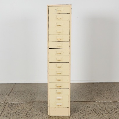 A Vintage Tall Filing Cabinet