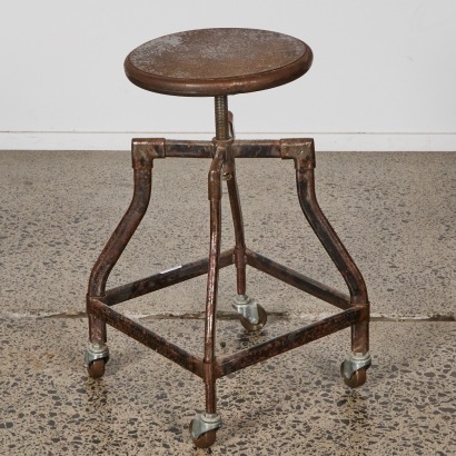 A Vintage Industrial Stool