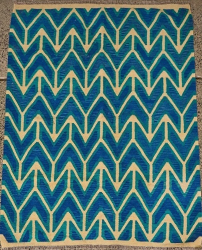 A Striking Chevron-Patterned Kilim