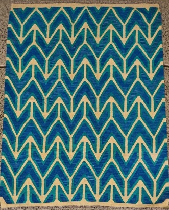 A Striking Chevron-Patterned Kilim