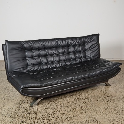 A Black Sofa Bed