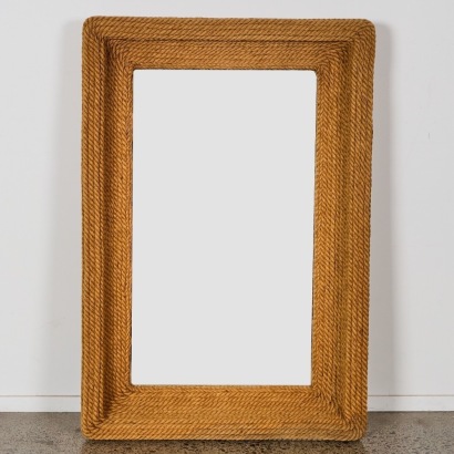 A Large Rope Trim Mirror