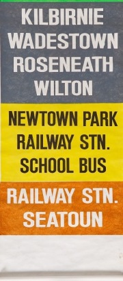 A Vintage Wellington Bus Blind
