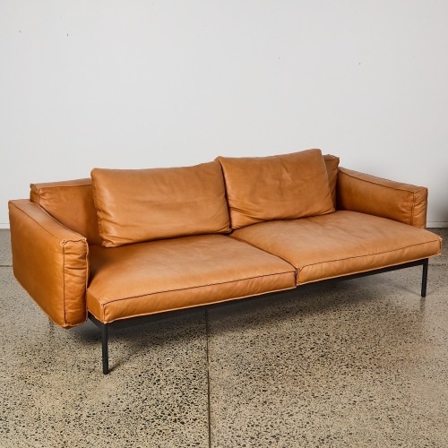 A Cameron Foggo Leather Sofa