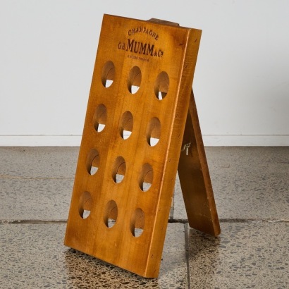 A G.H. Mumm Riddling Rack