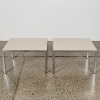 A Pair of Steel and Ceramic Tile Top Tables - 2