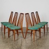 A Set of Six Mid-Century Original Niels Koefoed 'Eva' Chairs for Koefoed's Hornslet, Denmark