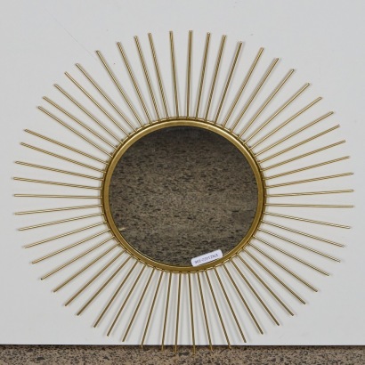 A Gold Starburst Wall Mirror