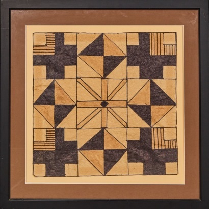 A FETUAO "Morning Star" Samoan Tapa Original Painting