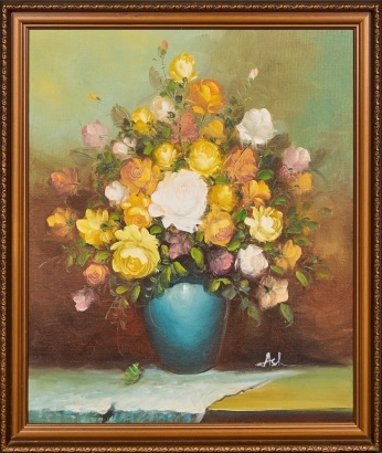 An Original Flower Painting by 'Ash'