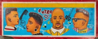 A Lover Boys Art Barber Shop Sign