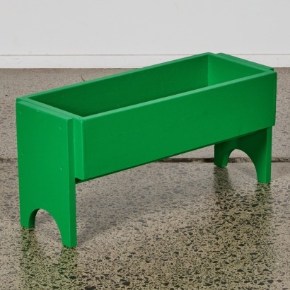 A Vintage Repainted Green Planter