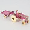A Purple Fun-Ho Fordson Tractor Model #103 with Trailer