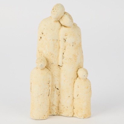 A Family Life Sculpture, signed