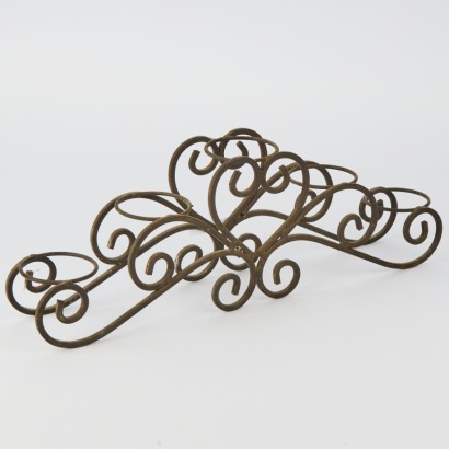 A Vintage Wrought Iron Candleholder