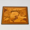 A Handmade Sorento Wood Inlay Panel, Italy