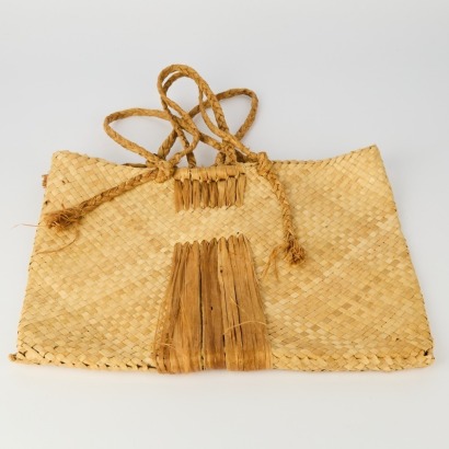 A Large Hand Woven Kete