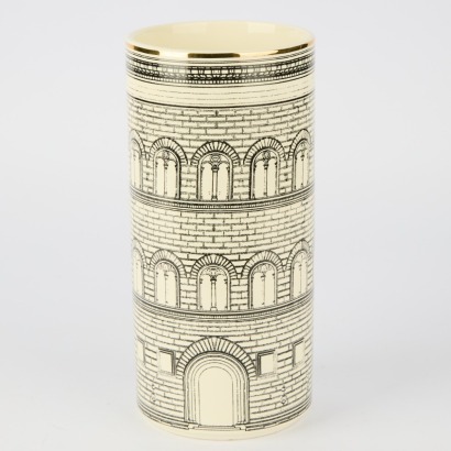 A Fornasetti Style 'Architettura' Vase