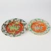 A Pair of Rare Antique Ashworth Bros Dragon Plates