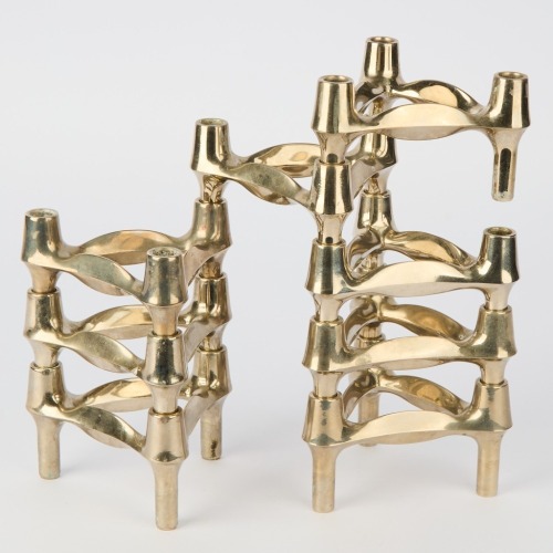 A Candle Holder in the Style of Caesar Stoffi and Fritz Nagel