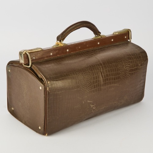 A Pleather Gladstone Bag