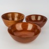 A Trio of Brenda Bridget Mahogany Salad Bowls by Don Alexander Ltd