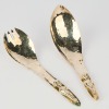 An Acme Tribal Indian Silver Plate Salad Servers (First Nation Vancouver)