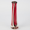 A Handblown Lyndon Over Red Glass Cone Vase
