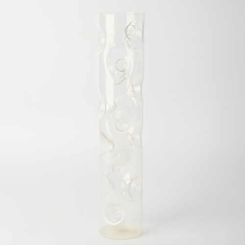 A MCM Tall Optical Glass Vase