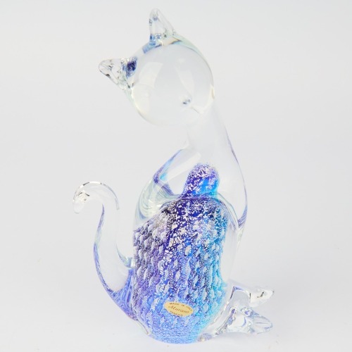 A Murano Art Glass Cat