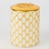 A Hand Decorated Candle in Velvet Pouch from Pernici Italy