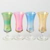 A Set of Four Antique multi-coloured Liqueur Glasses