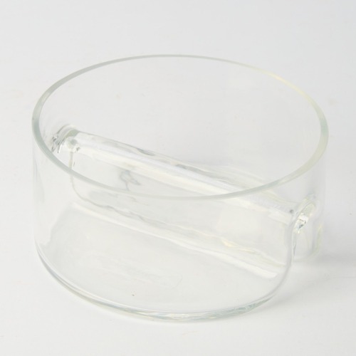 A Glass Cocktail Dish with Two Compartments