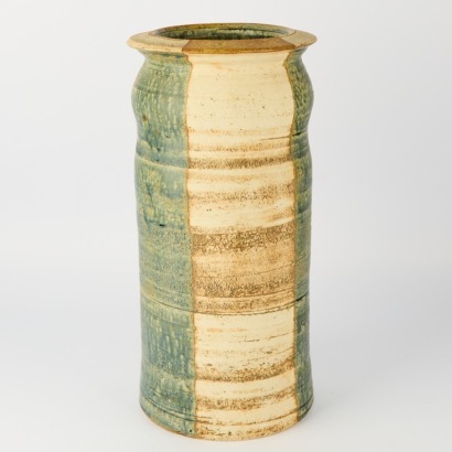 A Large Hand-Potted Umbrella Stand