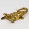 A Retro Brass Crocodile Figure