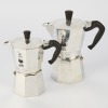 A pair of Bialetti Moka Stovetop Expresso's