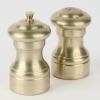 A pair of Peugeot Bistro Chef Stainless Steel Salt and Pepper Mills