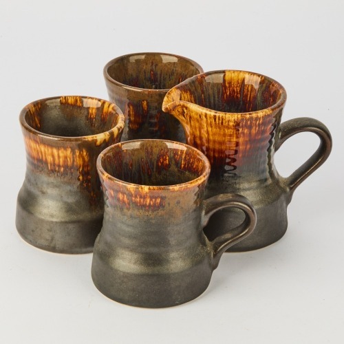 A Set of Crown Lynn Cups and Jug