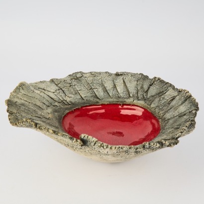 A Red Len Castle Volcanic Series Lava Bowl