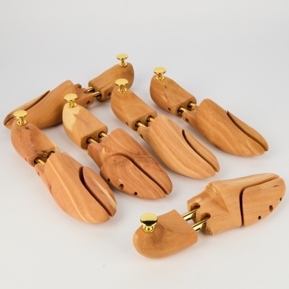 Three Pairs of Wooden Shoe Lasts, Size 38