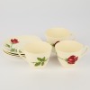 A Trio of Midwinter Staffordshire Cups and Saucers