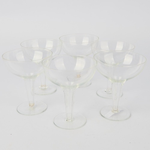 A Set of Six Hollow Stem Champagne Coupes