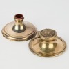 A Pair of Weighted Sterling Silver Ink Wells