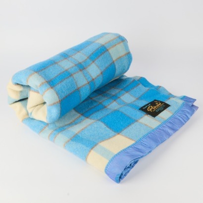 A Pure Wool Plaid Onehunga Blanket