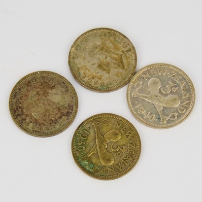 A Collection of New Zealand Pre-decimal Threepence (1933 to 1946)