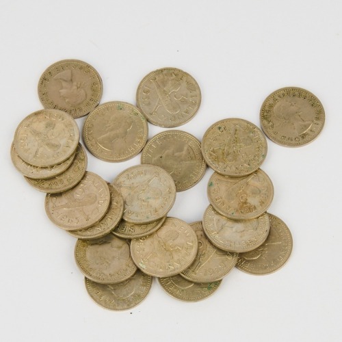 A Collection of New Zealand Pre-decimal Threepence (1947-)