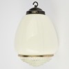 An Art Deco Tullip Glass Pendant