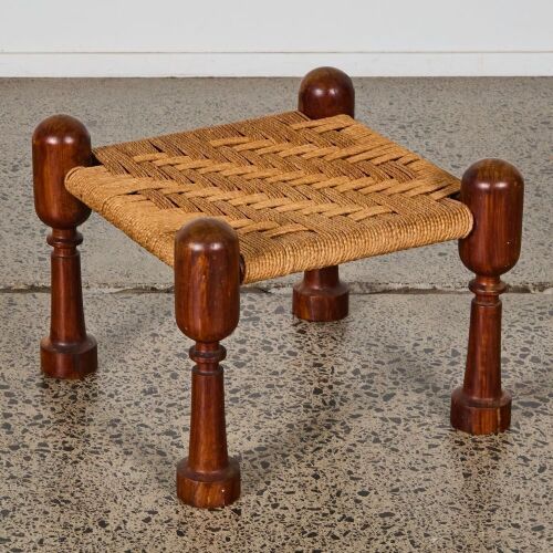 An Indian Handwoven Pidda Stool