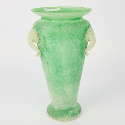 A Vintage Murano Scavo Grecian Roman Art Glass Vase