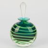 A Handblown Lynden Over Glass Perfume Bottle